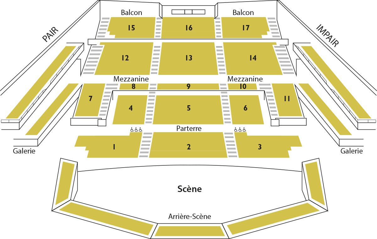 PLAN DE L’AUDITORIUM DU NOUVEAU SIÈCLE PLAN DE L’AUDITORIUM DU NOUVEAU SIÈCLE
