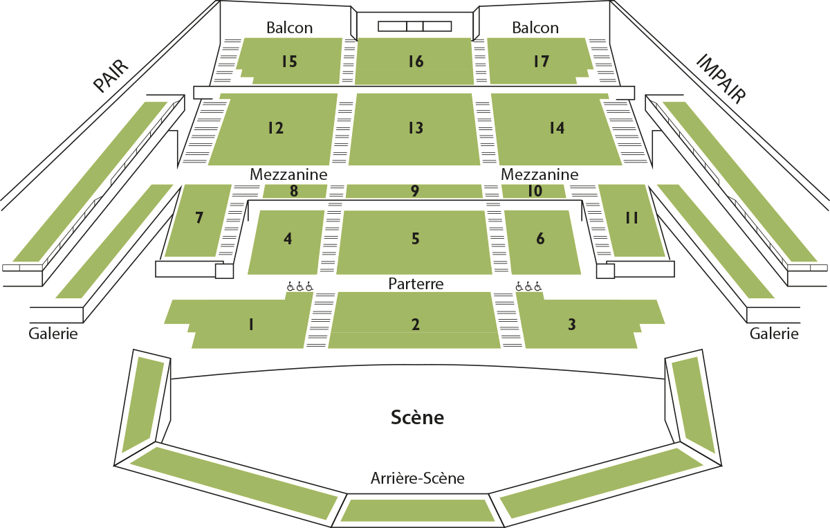 PLAN DE L’AUDITORIUM DU NOUVEAU SIÈCLE